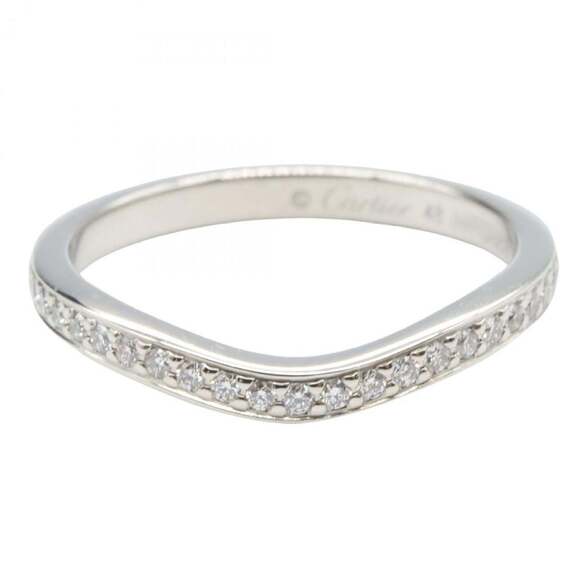 CARTIER Authentic Silver Diamond Ring - Picture 2 of 7